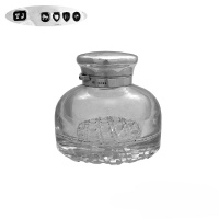English Sterling Silver Ink Well  1879